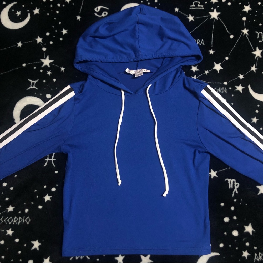 SWS Cobalt Blue Fitted Hooded Top